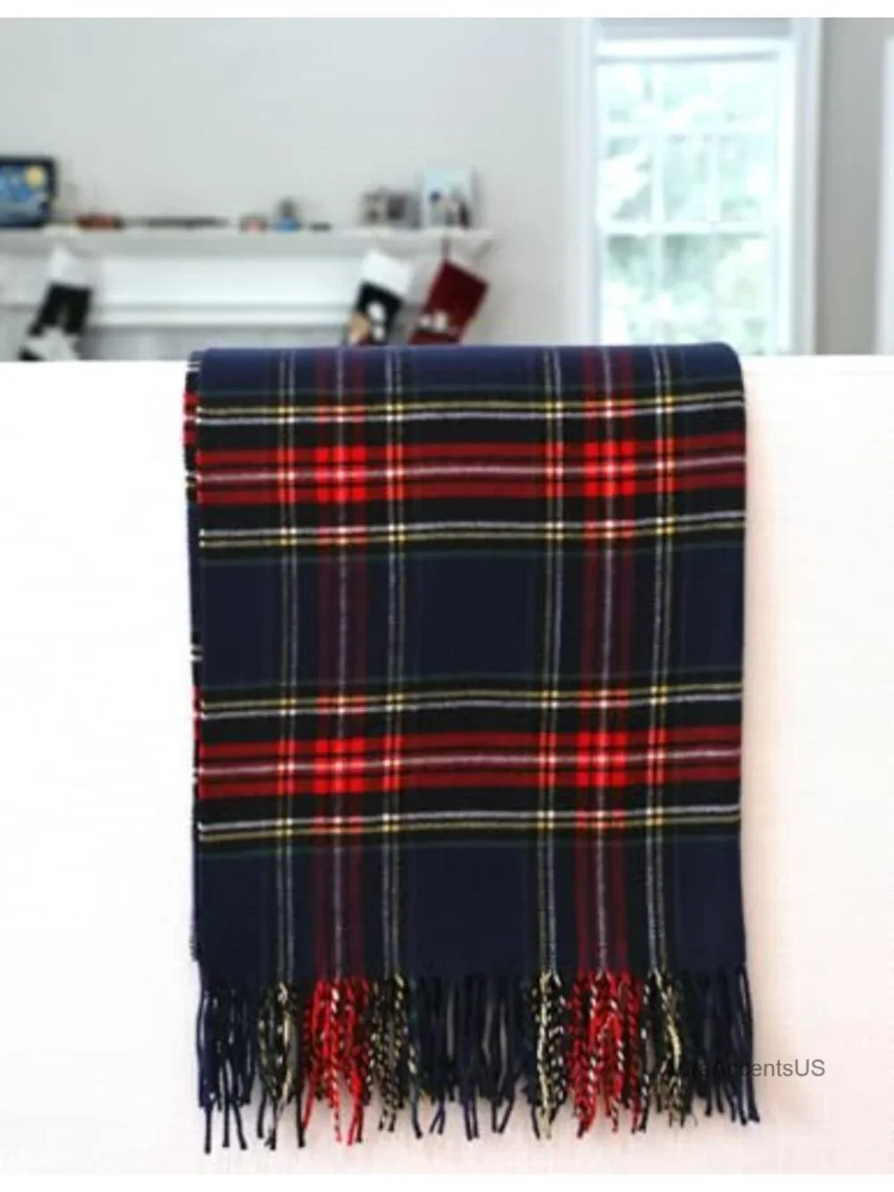 Oversized Scottish Tartan Plaid Shawl Wrap – Soft Cashmere Feel, Winter Scarf,